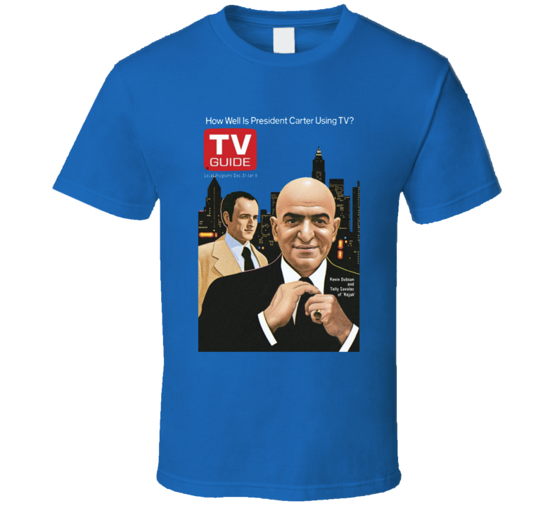 Kojak Telly Savalas Kevin Dobson Tv Magazine T Shirt Kojak Telly Savalas Kevin Dobson Tv Magazine T Shirt