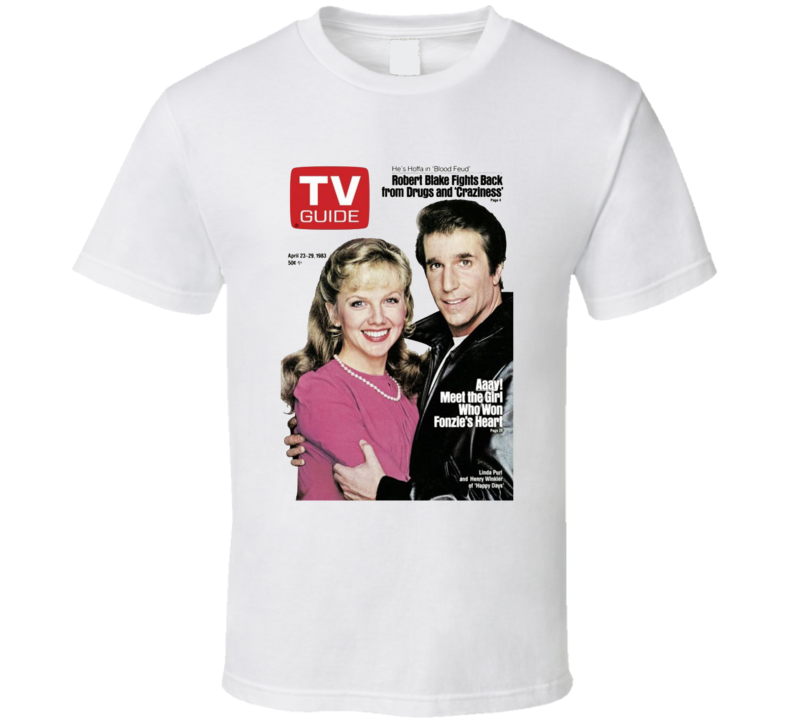 Happy Days Purl Winkler Tv Magazine Cover T Shirt Happy Days Purl Winkler Tv Magazine Cover T Shirt