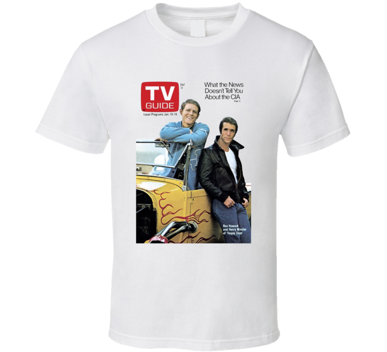 Happy Days Howard Winkler Tv Magazine Cover T Shirt Happy Days Howard Winkler Tv Magazine Cover T Shirt