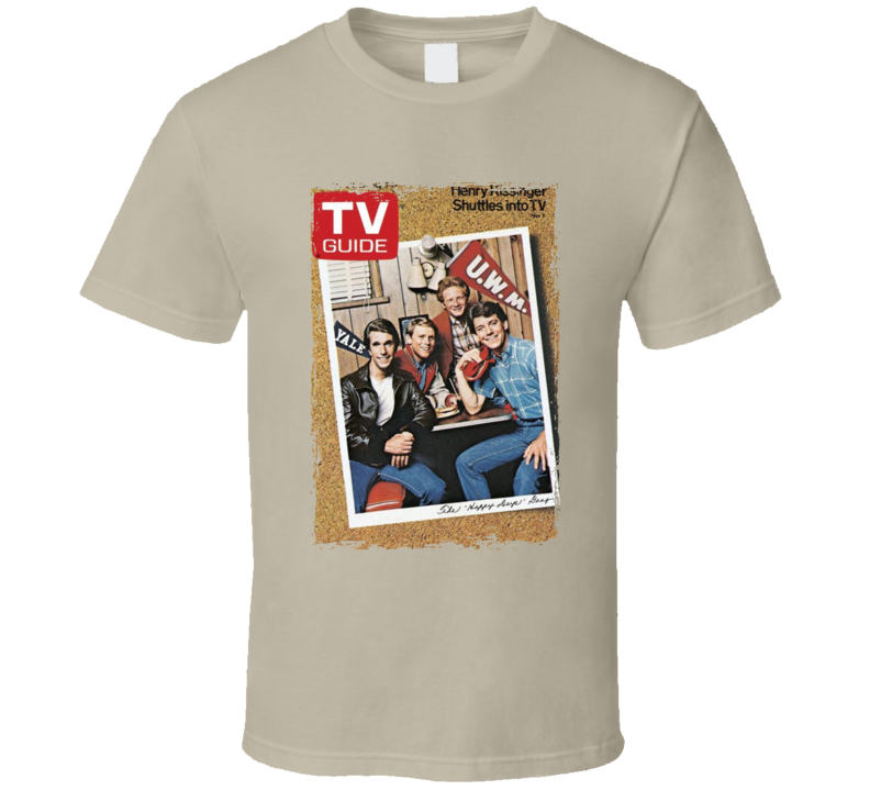 Happy Days Richie Fonz Potsie Ralph Tv Magazine Cover T Shirt Happy Days Richie Fonz Potsie Ralph Tv Magazine Cover T Shirt