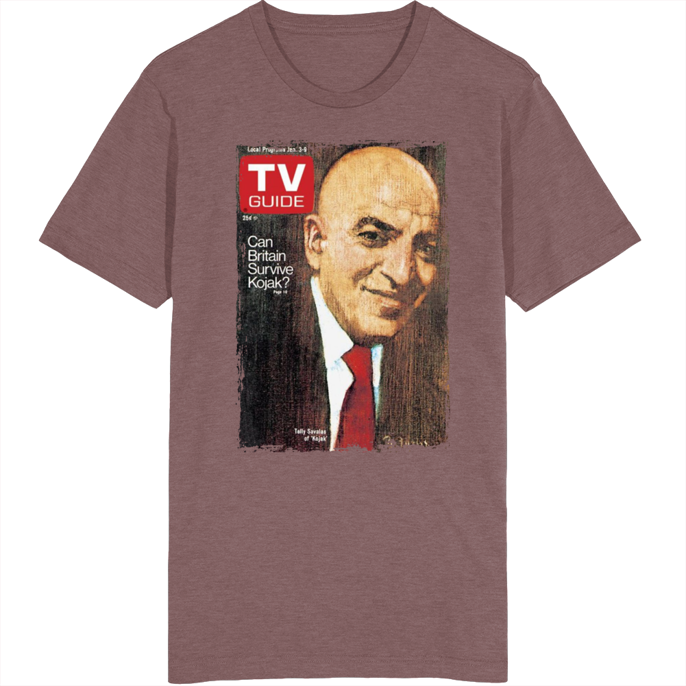 Kojak Telly Savalas Tv Magazine T Shirt Kojak Telly Savalas Tv Magazine T Shirt