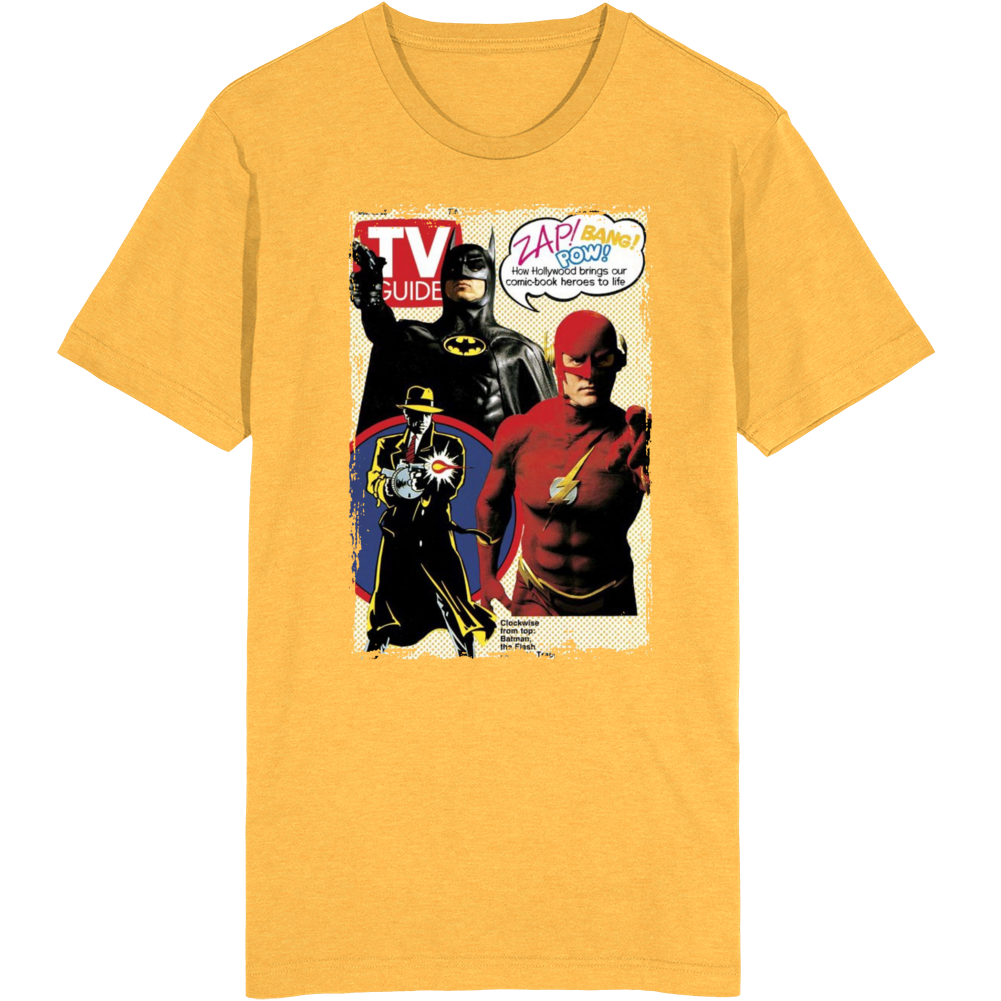 Batman The Flash Dick Tracy Tv Magazine Cover T Shirt Batman The Flash Dick Tracy Tv Magazine Cover T Shirt