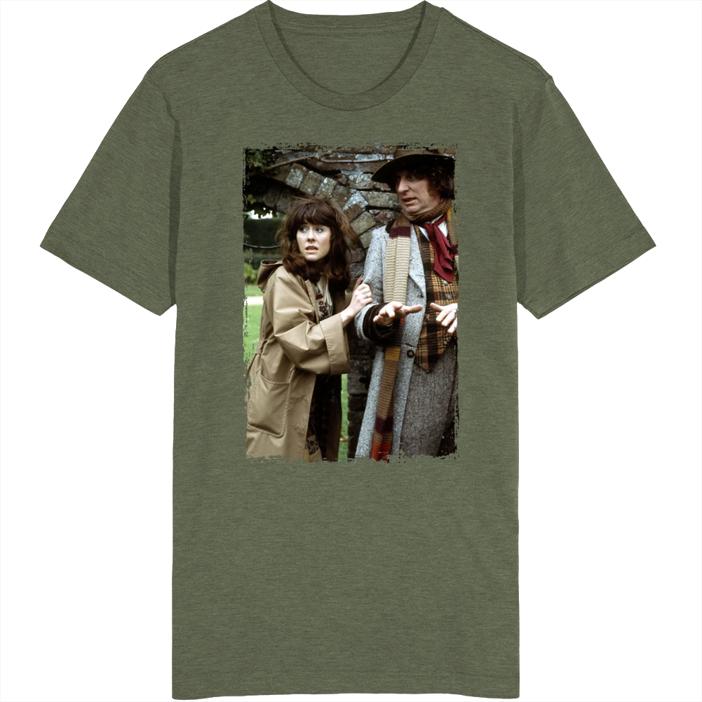 Tom Baker Elisabeth Sladen Doctor Who T Shirt Tom Baker Elisabeth Sladen Doctor Who T Shirt