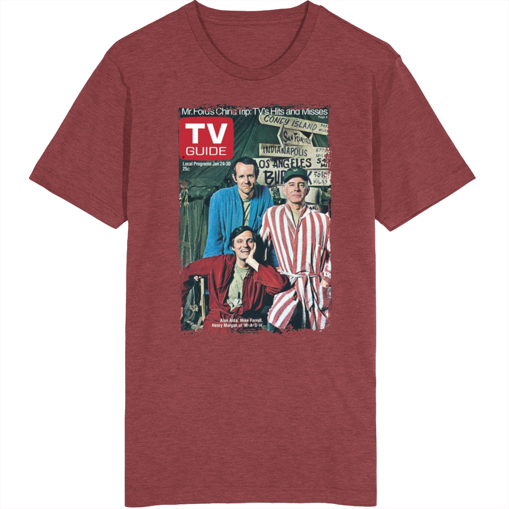 Mash Alda Farrell Morgan Tv Magazine Cover T Shirt Mash Alda Farrell Morgan Tv Magazine Cover T Shirt