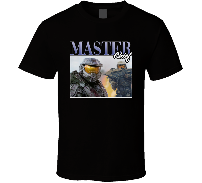 Master Chief Halo 90s Style T Shirt Master Chief Halo 90s Style T Shirt