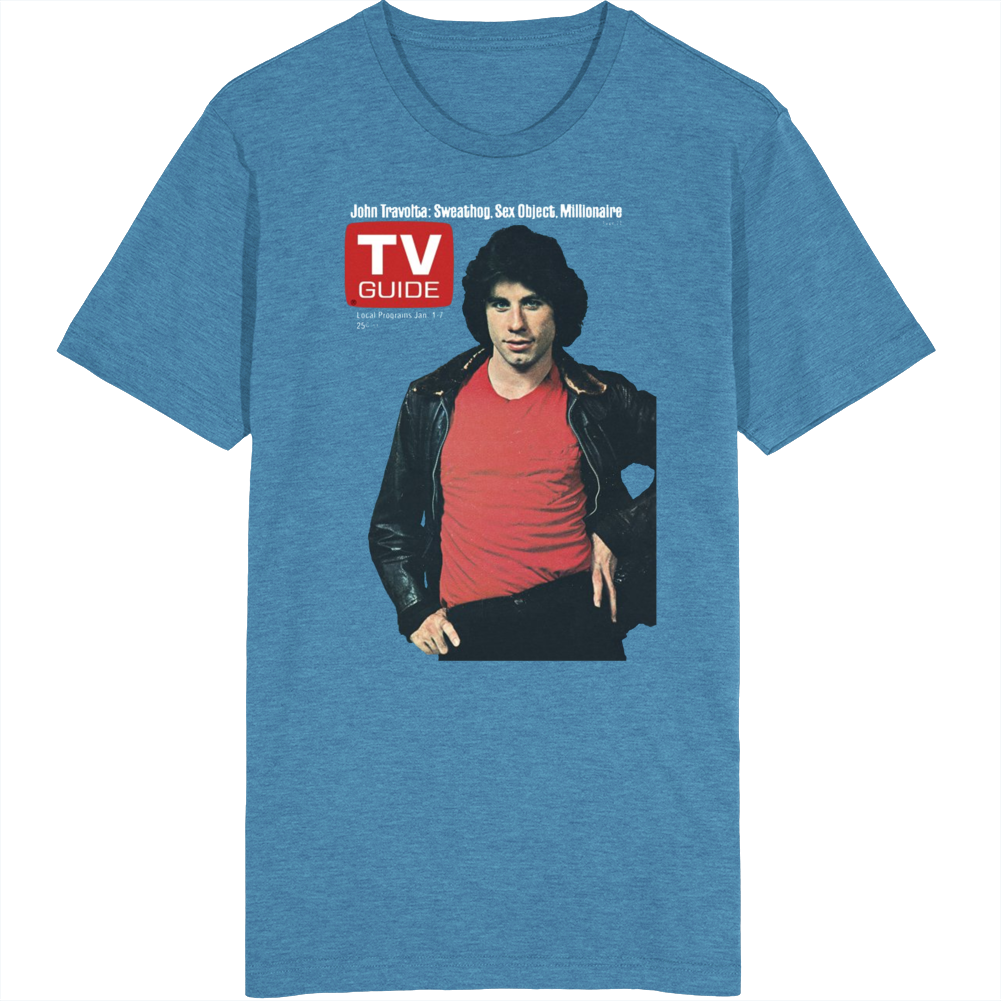 John Travolta Tv Magazine Cover T Shirt John Travolta Tv Magazine Cover T Shirt