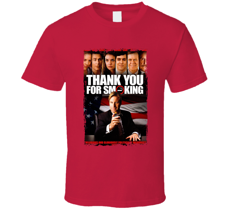 Thank You For Not Smoking Movie T Shirt Thank You For Not Smoking Movie T Shirt