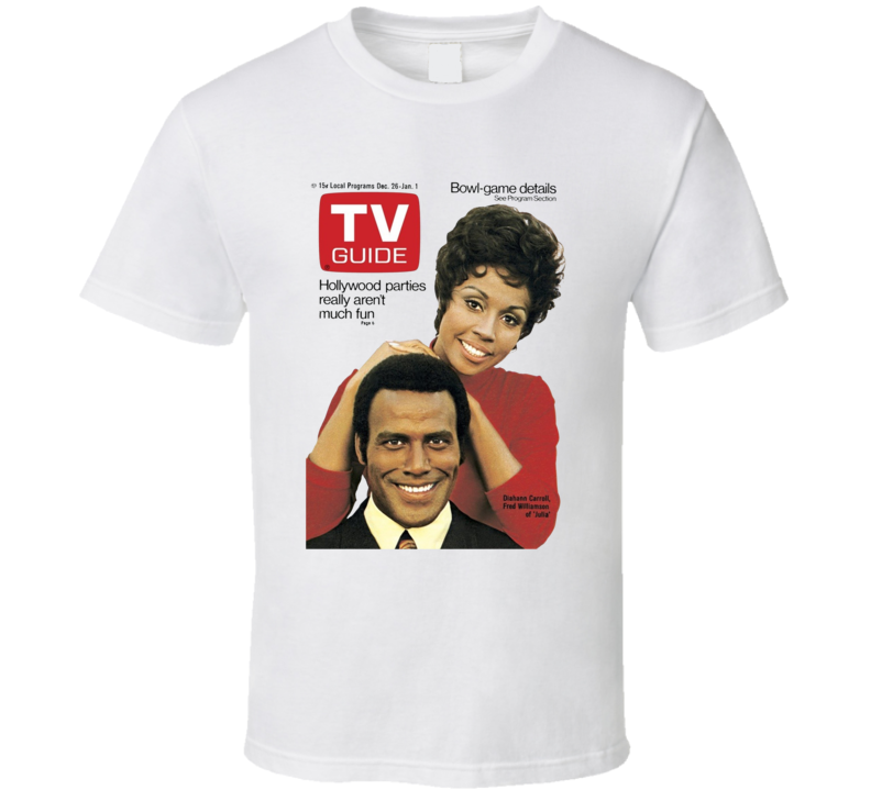 Julia Diahann Carroll Tv Magazine Cover T Shirt Julia Diahann Carroll Tv Magazine Cover T Shirt