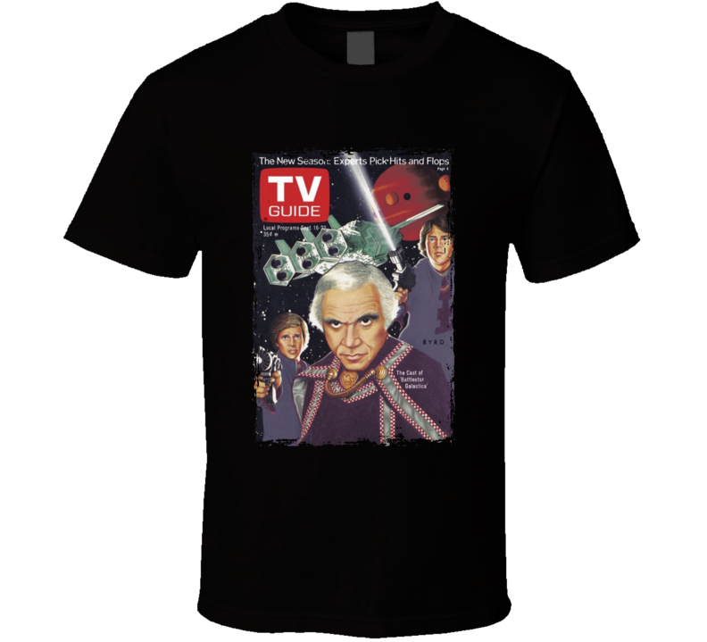 Battlestar Galactica Tv Magazine Cover T Shirt Battlestar Galactica Tv Magazine Cover T Shirt