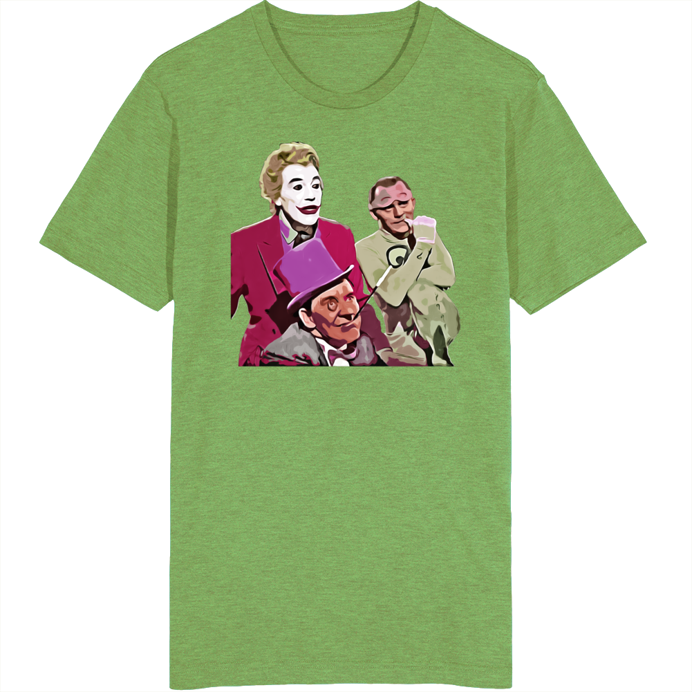 Joker Riddler Penguin Batman 60s Tv Show T Shirt Joker Riddler Penguin Batman 60s Tv Show T Shirt