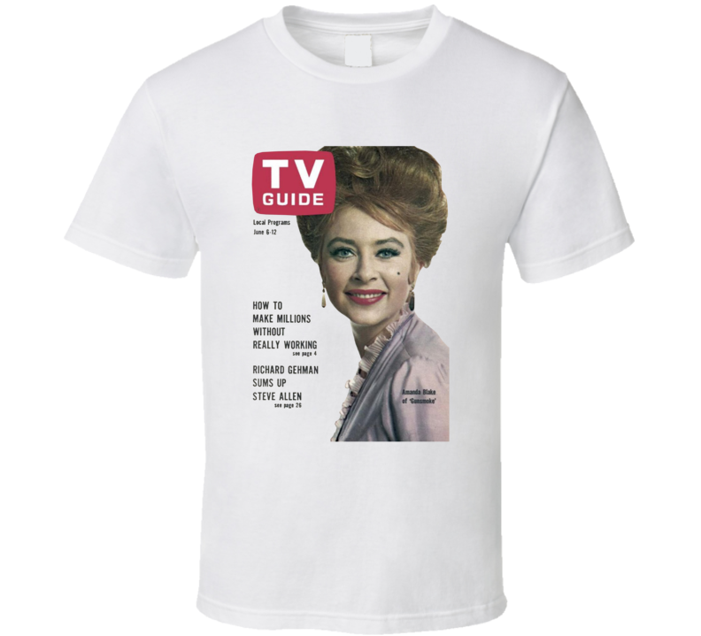 Amanda Blake Gunsmoke Tv Magazine Cover T Shirt Amanda Blake Gunsmoke Tv Magazine Cover T Shirt
