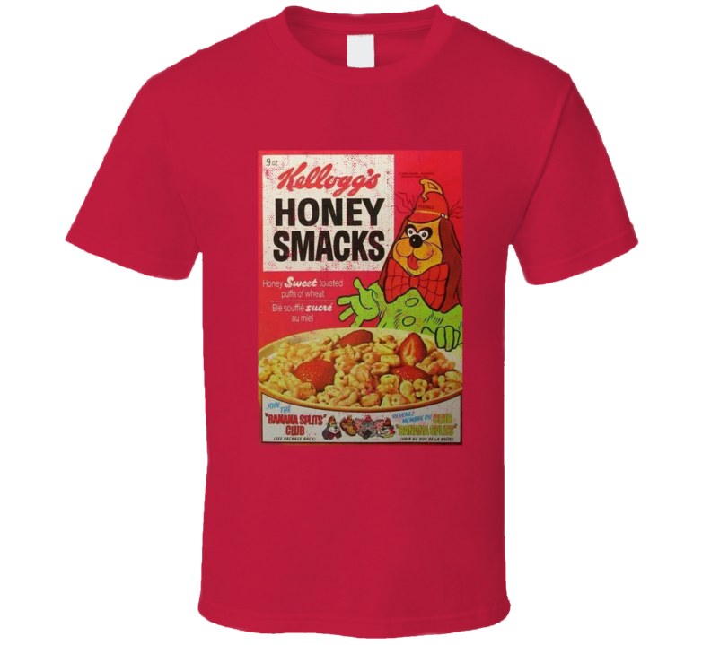 Honey Smacks Banana Splits Character Cereal Box T Shirt Honey Smacks Banana Splits Character Cereal Box T Shirt