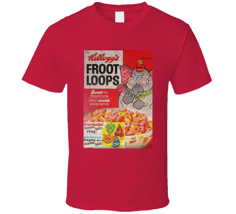 Froot Loops Banana Splits Character Cereal Box T Shirt Froot Loops Banana Splits Character Cereal Box T Shirt