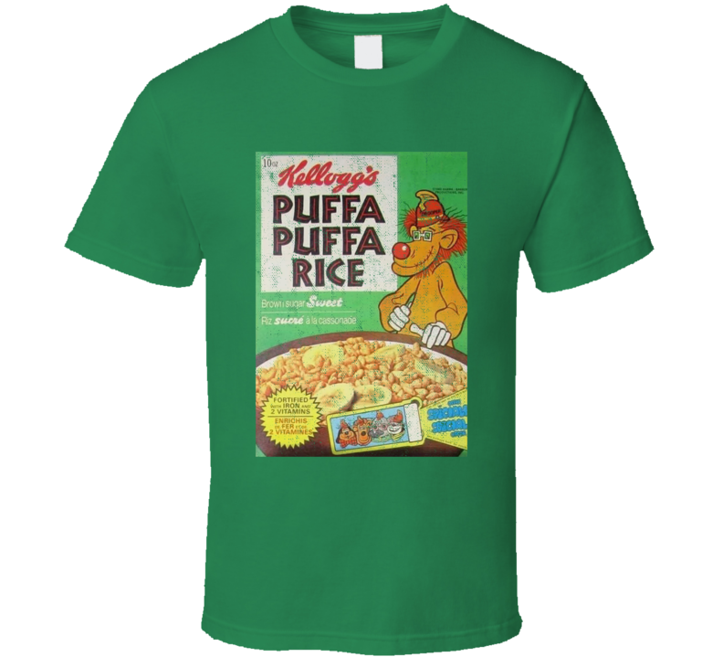Puffa Puffa Rice Banana Splits Character Cereal Box T Shirt Puffa Puffa Rice Banana Splits Character Cereal Box T Shirt