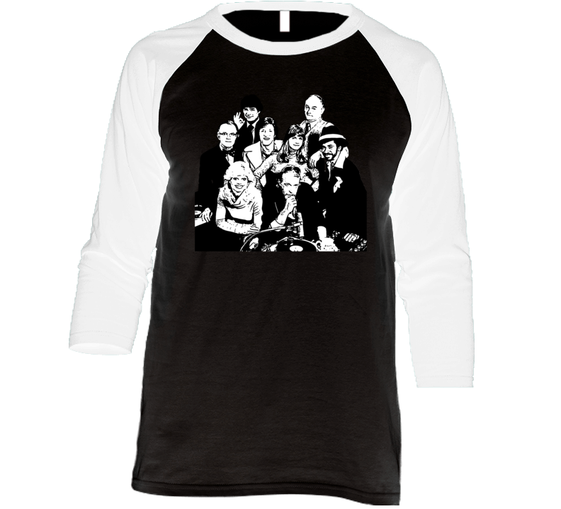 Wkrp In Cincinnati Cast Raglan T Shirt Wkrp In Cincinnati Cast Raglan T Shirt