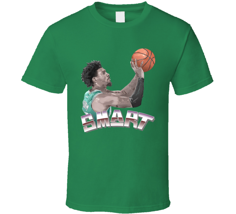 Marcus Smart Illustration Irish Green T Shirt Marcus Smart Illustration Irish Green T Shirt