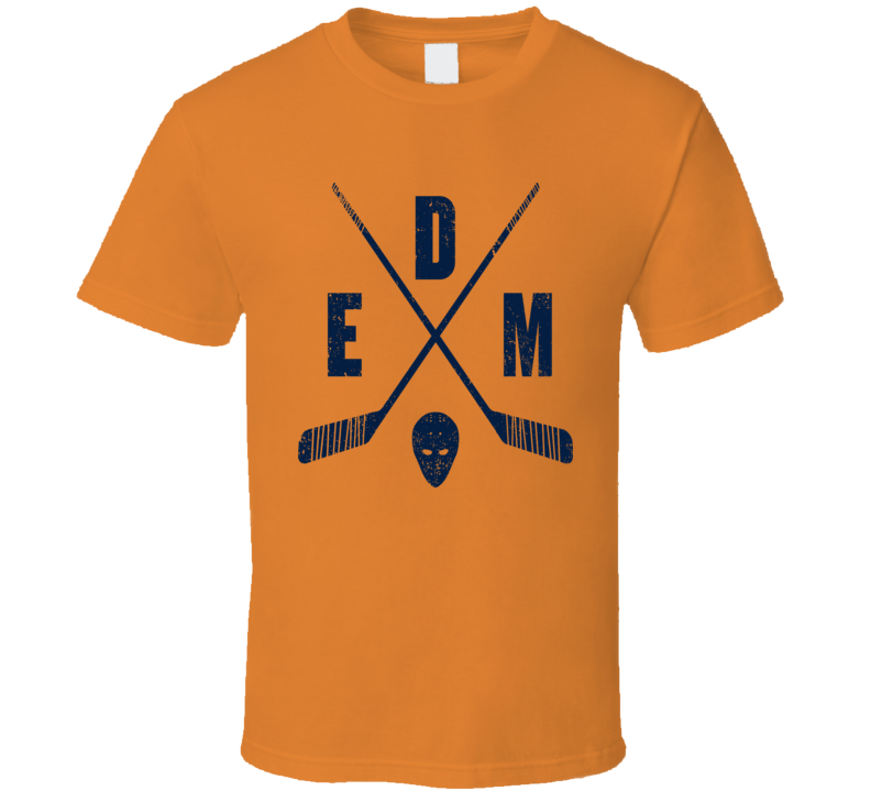 Edm Edmonton Retro Hockey Orange T Shirt Edm Edmonton Retro Hockey Orange T Shirt