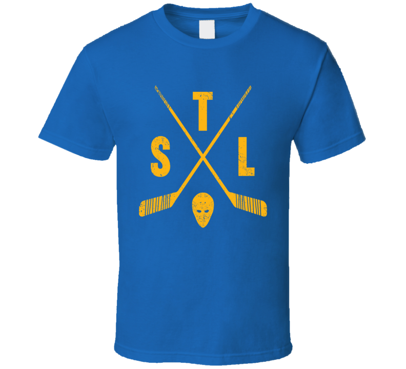 Stl St Louis Retro Hockey Blue T Shirt Stl St Louis Retro Hockey Blue T Shirt