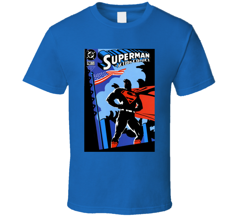 Superman In Action Retro Comics T Shirt Superman In Action Retro Comics T Shirt