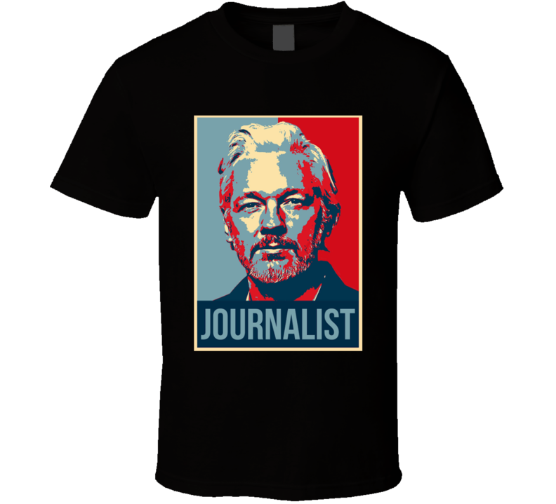 Julian Assange Journalist Hope Style T Shirt Julian Assange Journalist Hope Style T Shirt
