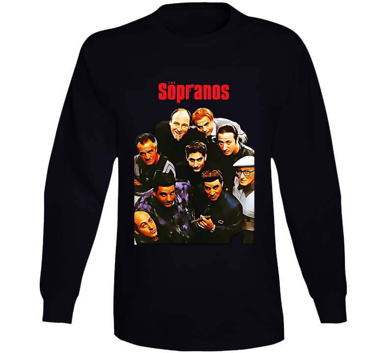 The Sopranos Cast Tv Series Long Sleeve T Shirt The Sopranos Cast Tv Series Long Sleeve T Shirt
