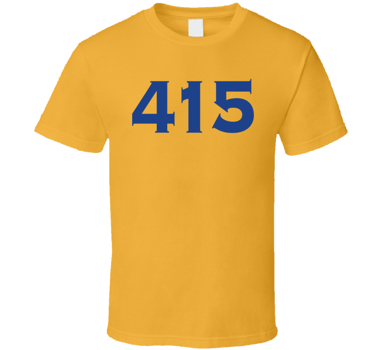415 Area Code Golden State T Shirt 415 Area Code Golden State T Shirt