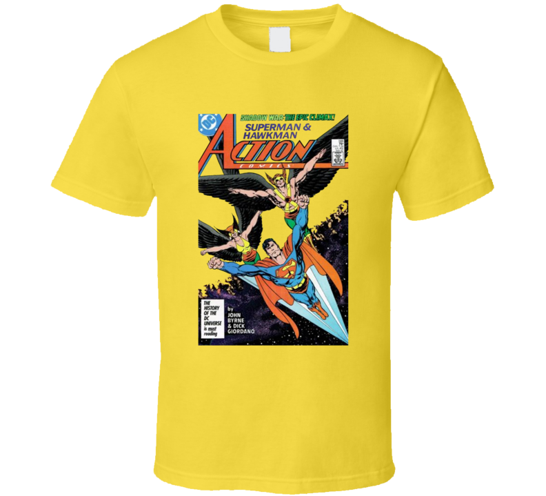 Superman And Hawkman Comic Issue 588 T Shirt Superman And Hawkman Comic Issue 588 T Shirt