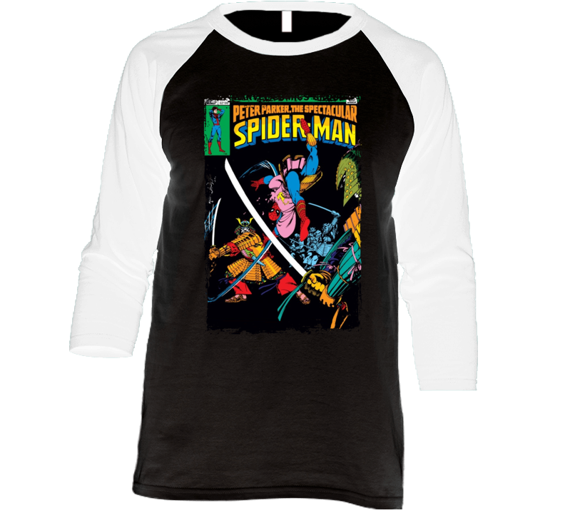 Peter Parker The Spectacular Spiderman Comic Issue 54 Raglan T Shirt Peter Parker The Spectacular Spiderman Comic Issue 54 Raglan T Shirt