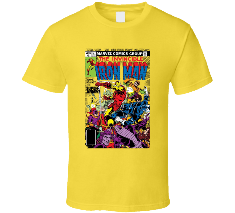 The Invincible Iron Man Comic Issue 127 T Shirt The Invincible Iron Man Comic Issue 127 T Shirt