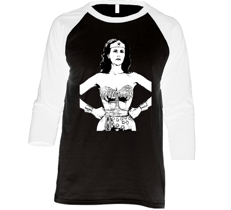 Wonder Woman Linda Carter Raglan T Shirt Wonder Woman Linda Carter Raglan T Shirt