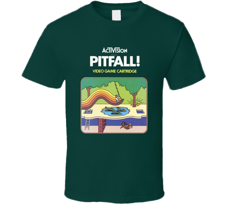 Pitfall Activision Video Game T Shirt Pitfall Activision Video Game T Shirt
