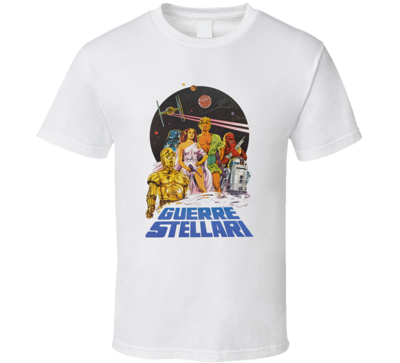 Star Wars Guerre Stellari Italian Movie T Shirt Star Wars Guerre Stellari Italian Movie T Shirt
