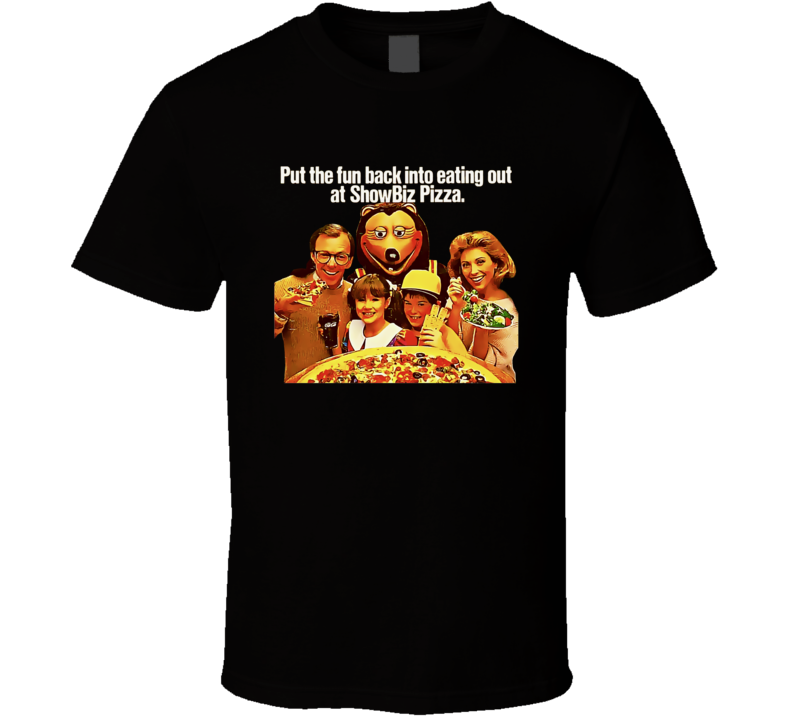 Showbiz Pizza Eating Out T Shirt Showbiz Pizza Eating Out T Shirt
