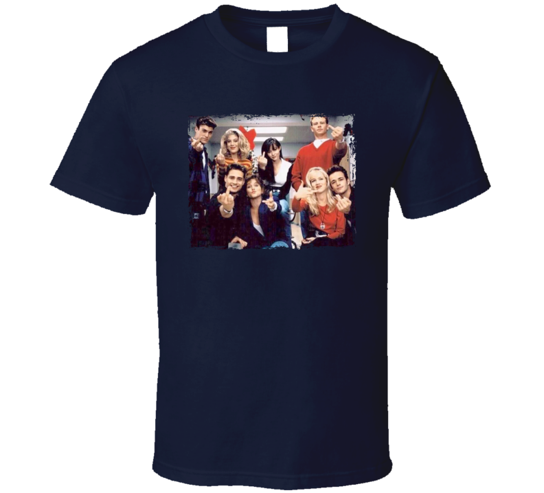 90210 90s Cast Flipping The Bird Tv Series T Shirt 90210 90s Cast Flipping The Bird Tv Series T Shirt