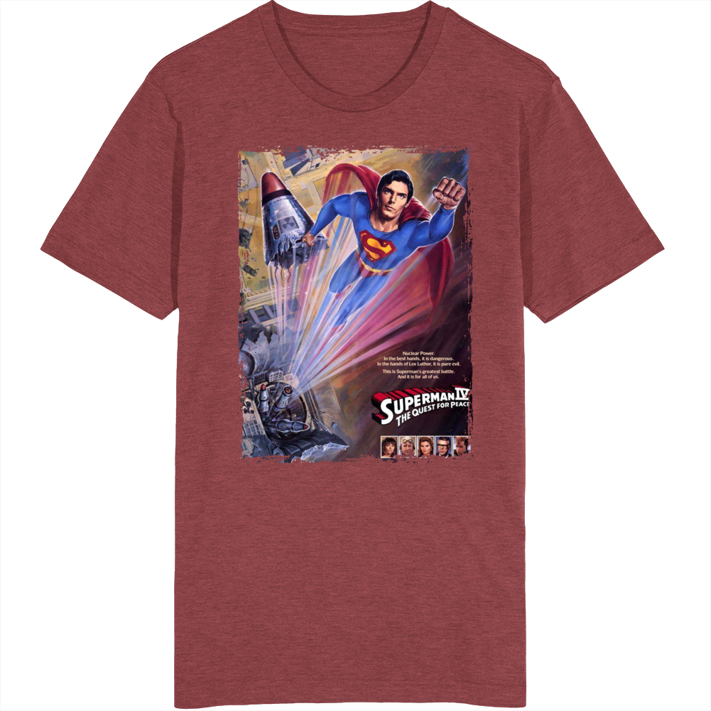 Superman 4 The Quest For Peace Movie T Shirt Superman 4 The Quest For Peace Movie T Shirt