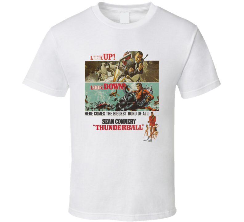 Thunderball Connery Movie T Shirt Thunderball Connery Movie T Shirt