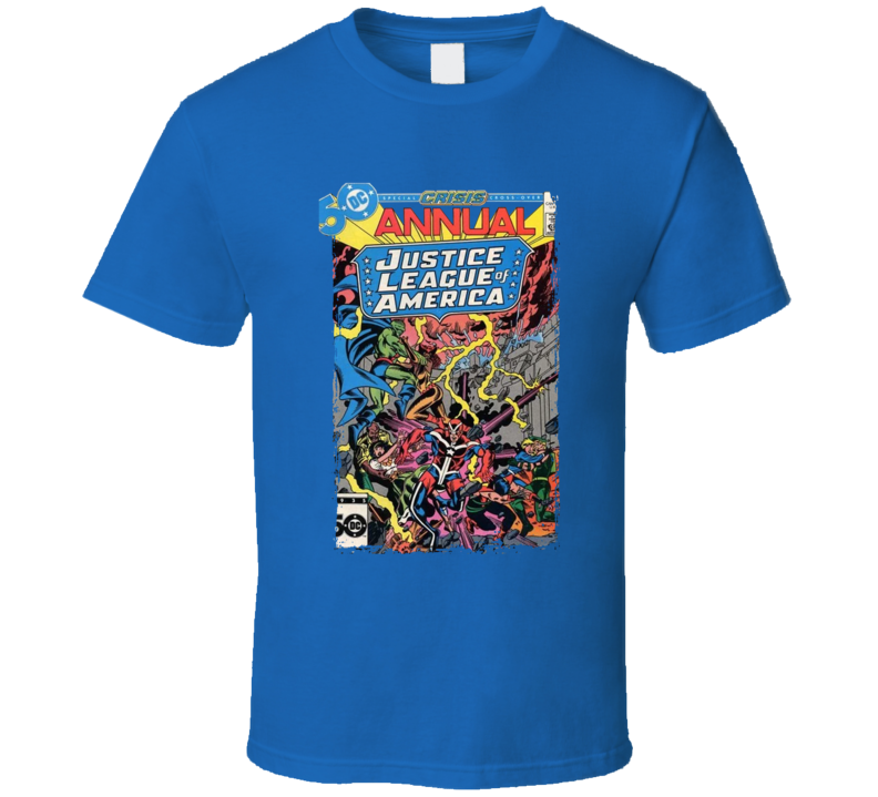 Justice League Of America Crisis Annual Comic T Shirt Justice League Of America Crisis Annual Comic T Shirt