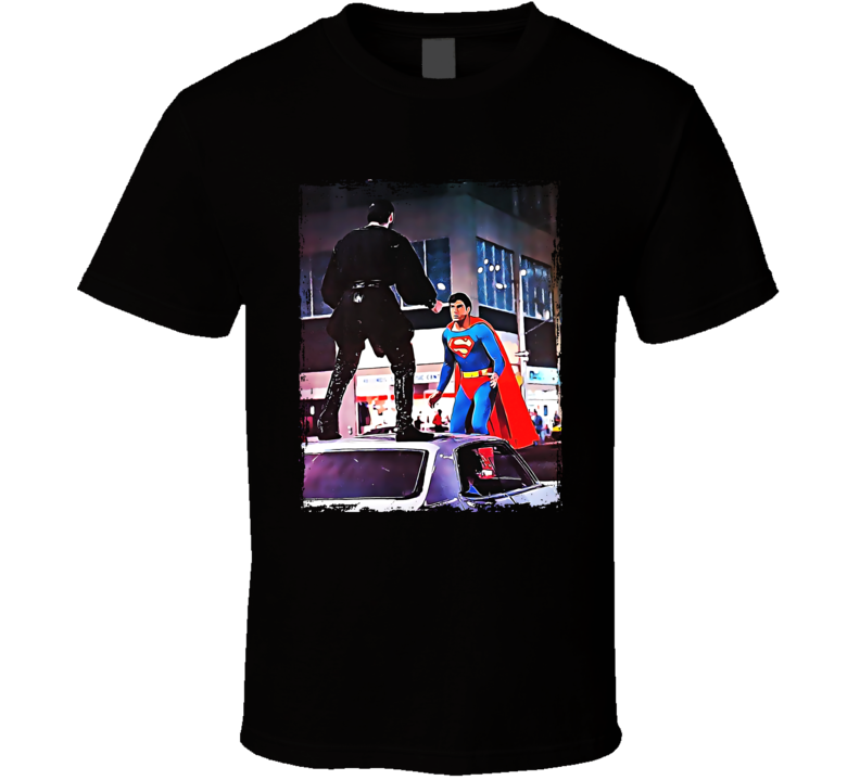 Superman Ii Battling Non T Shirt Superman Ii Battling Non T Shirt