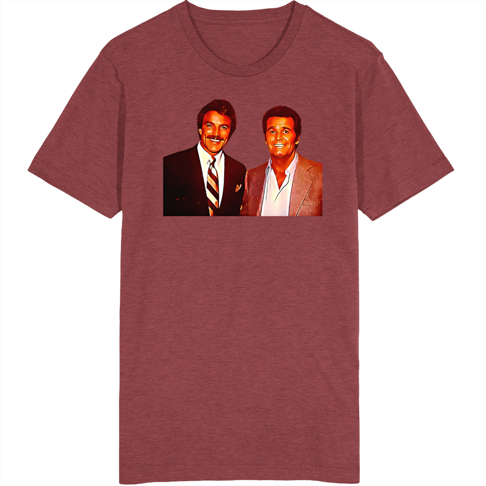 Tom Selleck James Garner Rockford Files T Shirt Tom Selleck James Garner Rockford Files T Shirt