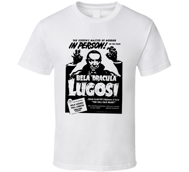 Bela Dracula Lugosi In Person T Shirt Bela Dracula Lugosi In Person T Shirt