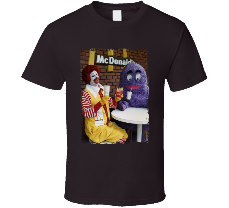 Ronald Mcdonal And Grimace Mascots T Shirt Ronald Mcdonal And Grimace Mascots T Shirt