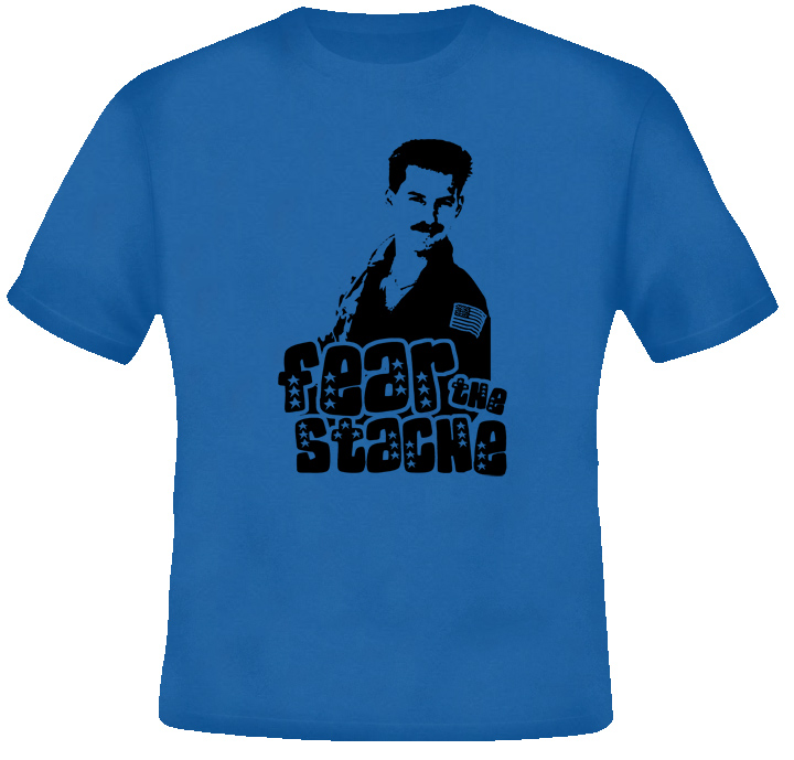 Anthony Edwards Top Gun Fear The Stache T Shirt Anthony Edwards Top Gun Fear The Stache T Shirt