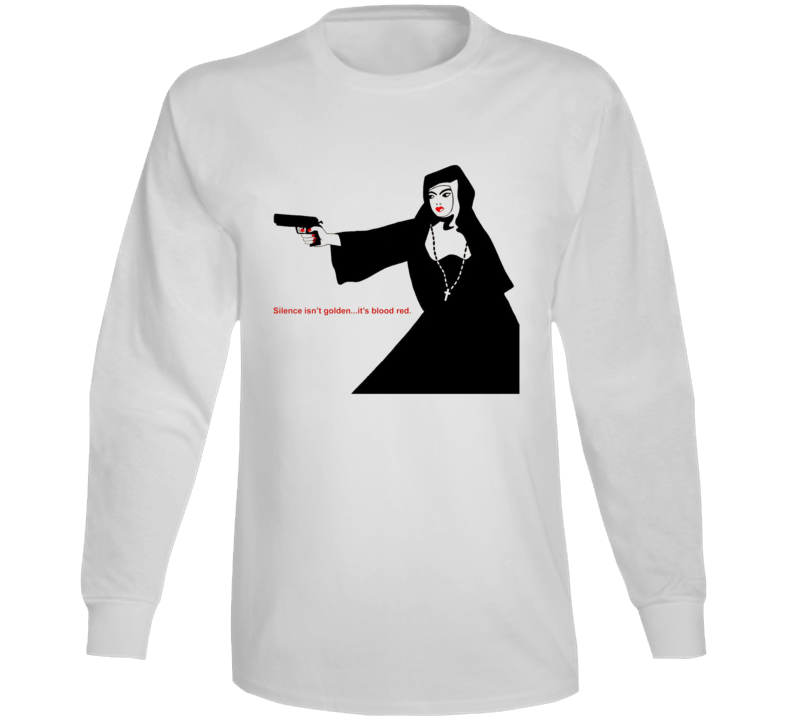 Ms. 45 Silence Isn't Golden Movie Long Sleeve T Shirt Ms. 45 Silence Isn't Golden Movie Long Sleeve T Shirt