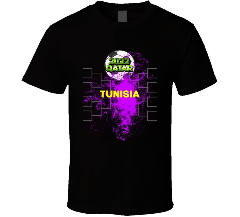 Tunisia Qatar 2022 World Cup Bracket Soccer Football Fan T Shirt Tunisia Qatar 2022 World Cup Bracket Soccer Football Fan T Shirt