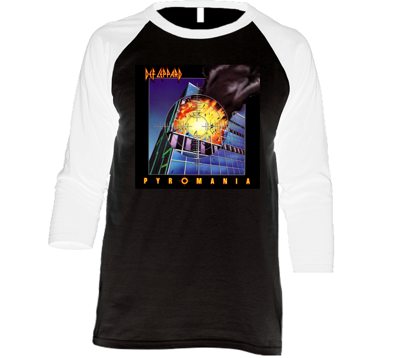 Pyromania Retro Rock Tour Gear T Shirt Pyromania Retro Rock Tour Gear T Shirt
