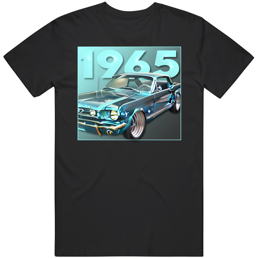 1965 Mustang Classic Car T Shirt 1965 Mustang Classic Car T Shirt