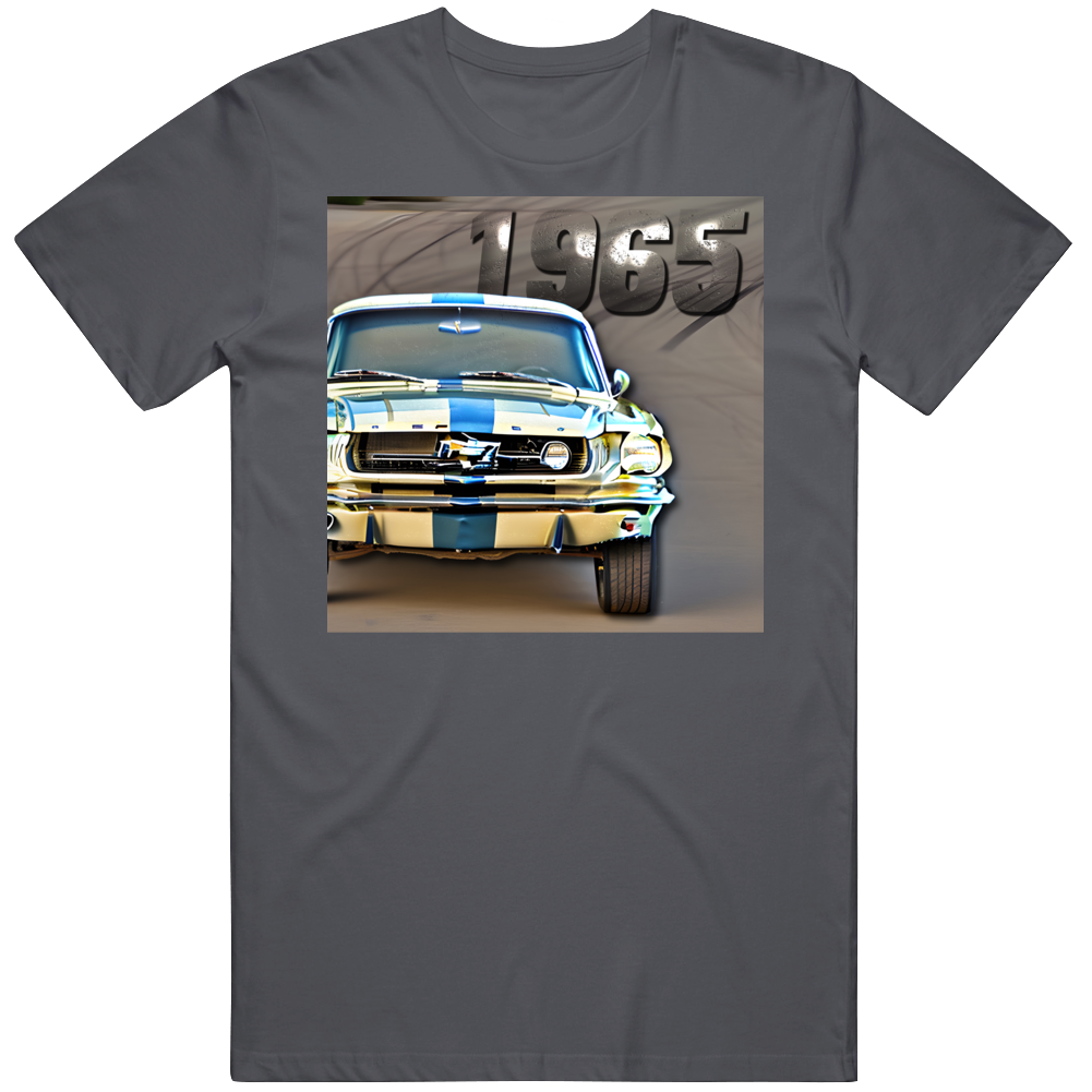 1965 Mustang Track Run Classic T Shirt 1965 Mustang Track Run Classic T Shirt