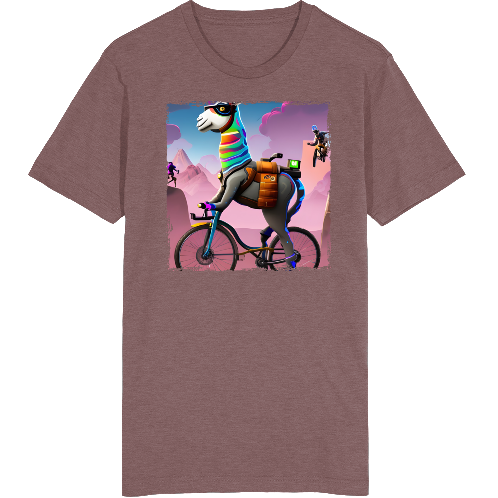 Llama Riding A Bike T Shirt Llama Riding A Bike T Shirt