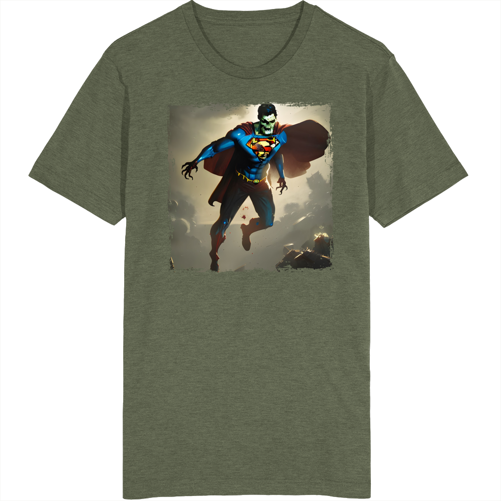Zombie Superman Superhero T Shirt Zombie Superman Superhero T Shirt