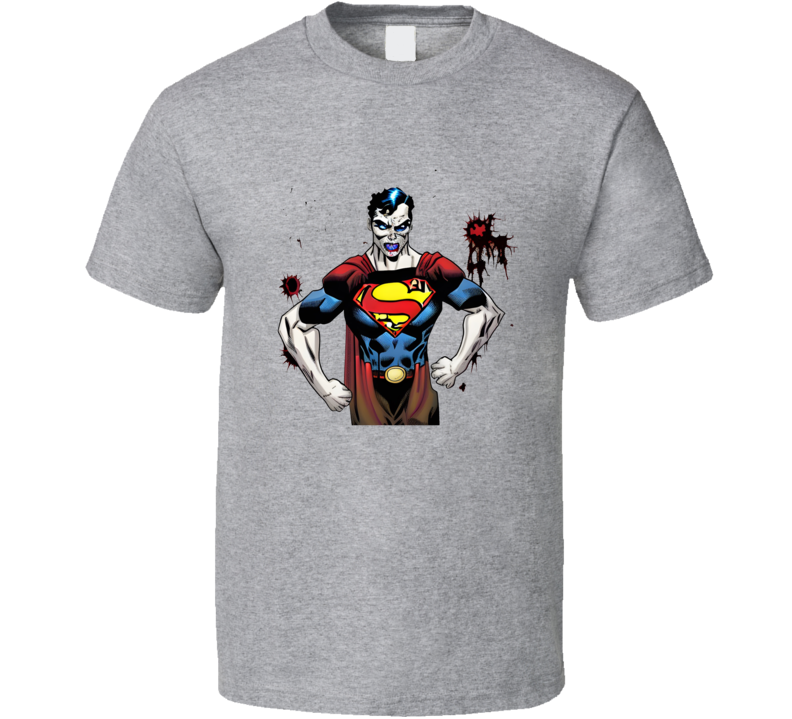 Zombie Superman Blood Splatters T Shirt Zombie Superman Blood Splatters T Shirt